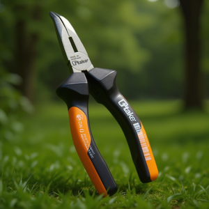 Ttake Bent Half Round Nose Pliers 160mm <b>Wire</b> Cutter Made In Germany - Product Image 3