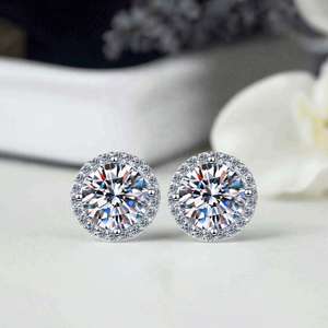 Pendientes de Corazón con Circonita Cúbica, Chapados en Oro de 18K, Aleación de Cobre, Joyería Nueva, Joyería de Moda con Corazón para Mujer, Pendientes Pequeños con Forma de Corazón - Product Image 6