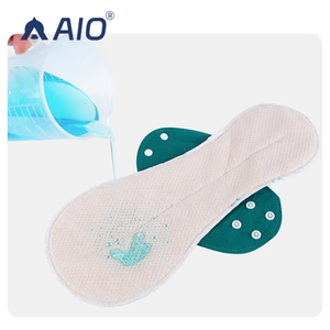 Assorbenti Igienici Riutilizzabili in Puro Cotone per Donne, Altamente Traspiranti con <span class=keywords><strong>Prevenzione</strong></span> delle Perdite di Urina per Uso Notturno - Product Image 1