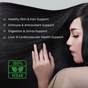 Suplementos de uñas y piel para el cabello de primera calidad para la digestión inmune y antioxidante y las articulaciones, soporte para la salud del hígado, gomitas de aceite de semilla negra - Product Image 2