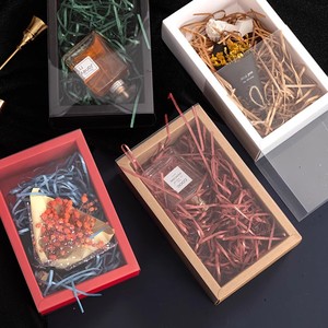 Rỗng ngăn kéo bao bì giấy kraft/Trắng/Đen + Trong Suốt PVC Hộp Mỹ phẩm Vải vớ trà kẹo Hộp quà tặng - Product Image 2