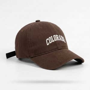 Gorra de béisbol de 6 paneles con letras bordadas, de moda y más vendida, juego de seis piezas, 100% algodón, tejido común, ideal para <span class=keywords><strong>conductores</strong></span> de camiones. - Product Image 2