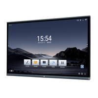 Regitech Ai Smart Board 65/75/86/98/100/105/110 Inci 4K 20-Titik Sentuh Interaktif Flat Panel Whiteboard untuk Ruang Kelas Kantor