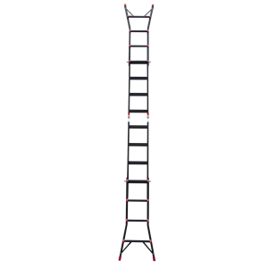 Scala Estensibile Multiuso in Alluminio Pieghevole <span class=keywords><strong>per</strong></span> Appartamenti o Magazzini, Design Industriale <span class=keywords><strong>per</strong></span> Applicazioni Esterne - Product Image 5