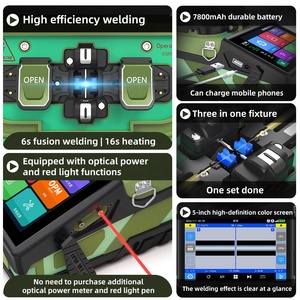 เครื่องเชื่อมต่อใยแก้วนำแสงแบบ Single Mode รุ่น KaiTeng K6 ขนาด 5 นิ้ว พร้อมระบบโฟกัสอัตโนมัติ รองรับหลายภาษา 6 มอเตอร์ เชื่อมต่อรวดเร็วภายใน 6 วินาที พร้อม OPM และ VFL - Product Image 1