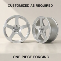 Jantes forgées sur mesure 5 branches concaves argentées 19 20 21 22 pouces 5x114.3 5x120 pour Camaro Mustang Challenger