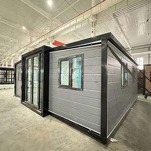 Mini casa contenedor lista para usar, casa móvil prefabricada portátil, Panel sándwich duradero de 2 dormitorios para edificios de oficinas - Product Image 1