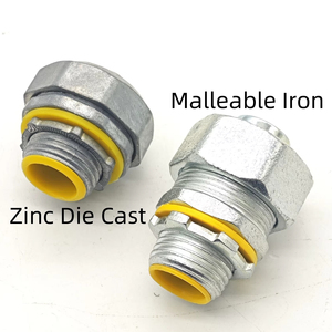 Connecteur droit étanche aux liquides de 3/4 \ "Raccords de conduits métalliques en fonte malléable à gorge isolée <span class=keywords><strong>Conduit</strong></span> métallique flexible rigide - Product Image 2