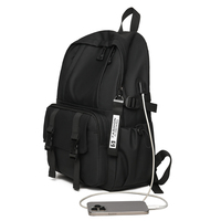 Sac à dos tendance pour ordinateur portable, résistant aux rayures, étanche, avec port USB, grande capacité, pour étudiants, voyage quotidien