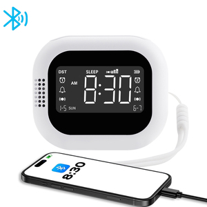 White Noise <strong>Digital</strong> Alarm <strong>Clock</strong> Vibration Feature 12/24H Time <strong>Display</strong> for Bluetooth Sync Snooze Function Week <strong>Display</strong>-2 Sets - Product Image 2