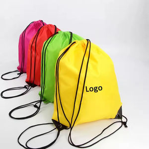 Sac à dos à cordon de serrage de style décontracté, grande capacité, imperméable, en polyester 210D, respirant, séchage rapide, logo personnalisé - Product Image 3