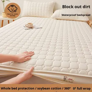 Sınır ötesi dış ticaret sonbahar kış kimyasal elyaf antibakteriyel kapitone tam Wrap toz geçirmez su geçirmez yatak koruyucu - Product Image 2
