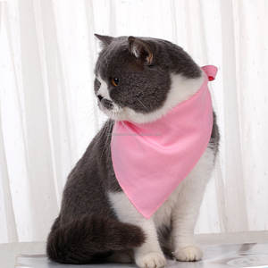 Wholesale Cat Dog <b>Bandanas</b> Washable Scarves Adjustable Cat Triangle Scarf Pet Bandana Lightweight <b>Puppy</b> Neck Scarf Handkerchief - Product Image 3