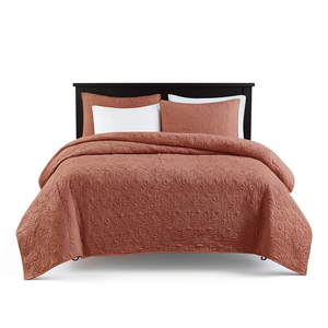 Juego de Edredón Reversible de 3 Piezas para Cama Queen, Relleno de Algodón y Poliéster, Diseño Floral, Estilo Clásico, Ropa de Cama para el Hogar - Product Image 1