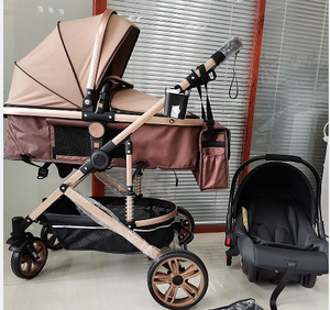Wholesale Folding Carriage <strong>Baby</strong> Stroller Luxury Travel Portable Stroller Pram <strong>Carrier</strong> 3 in 1 <strong>Baby</strong> Stroller for 0-3 Years - Product Image 3