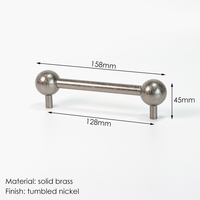 BECORA Premium en laiton massif armoires de cuisine main meubles matériel dégringolé nickel sphère tire pour commode tiroir armoire