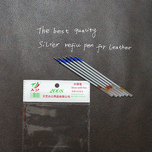 100 pcs/<span class=keywords><strong>lot</strong></span> <span class=keywords><strong>stylo</strong></span> rechargeable Mercury pour cuir Ect. <span class=keywords><strong>Stylo</strong></span> <span class=keywords><strong>de</strong></span> recharge argenté pour le marquage du cuir Stylos effaçables à l'eau Tissu Cuir - Product Image 3