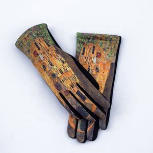 Mujeres <span class=keywords><strong>Van</strong></span> <span class=keywords><strong>Gogh</strong></span> Almendro flor noche estrellada pintura al óleo guantes de impresión sublimada con pantalla táctil - Product Image 4