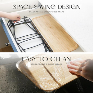 3 tầng khay đứng bên phục vụ đĩa cứng và khay ba tầng Khay Đứng phục vụ các món ăn cho các bên - Product Image 5