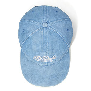 Gorra de Béisbol de Mezclilla Azul Claro con Bordado Blanco, Correa Ajustable, Ligera, Informal, para Actividades al Aire Libre - Product Image 5