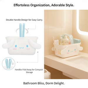 <span class=keywords><strong>Panier</strong></span> de rangement en plastique mignon fabriqué en usine, <span class=keywords><strong>panier</strong></span> portable Kawaii pour organiser les jouets et articles divers des enfants - Product Image 4