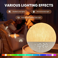 Despertador con Luz de Amanecer y Sonido Blanco, Luz Natural para Dormitorio con Ayudas Relajantes para el Sueño, Altavoz BT para Bebés