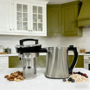 Máquina para Hacer Leche de Nueces Upower Onemylky de 50 Onzas, Uso Doméstico, Acero Inoxidable, Prepara Leche en 60 Segundos para Leche de Almendras y Avena - Product Image 4