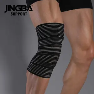 JINGBA Factory Großhandel Yoga Fitness Outdoor Klettern Volleyball Verstellbare Neopren Wraps Knie bandage Knies tütze