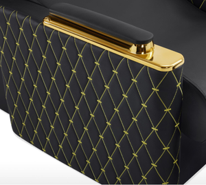 Fauteuil de lavage semi-inclinable pour salon de coiffure, lit de lavage à jet d'eau, lit de massage, design moderne, cuir, bac de lavage, spa capillaire, vente en gros pour salons de beauté - Product Image 6