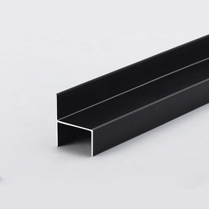 Profil aluminium berbentuk H tahan lama untuk hiasan pintu dan dinding partisi untuk lokakarya gudang gedung kantor - Product Image 3
