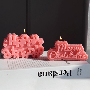 Moule en silicone pour gâteau mousse Joyeux Noël, figurine en plâtre alphabet, moule à bougie parfumée de Noël, outils pour fêtes de fin d'année - Product Image 4