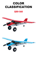 Flytec T09 Avion RC en mousse à quatre canaux avec contrôle sans bus et lumière LED Jouets volants