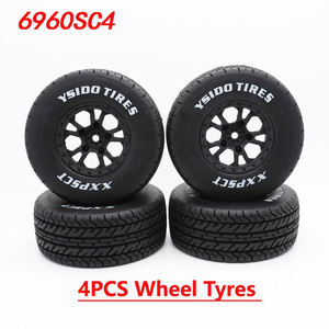 4PCS YSIDO 4.33inch/110mm 1/10 Short Course Truck Tires/Pneu Roue avec 12mm Hex pour Slash Arrma <span class=keywords><strong>Senton</strong></span> HuanQi 727 Vkar 10sc Hpi - Product Image 4