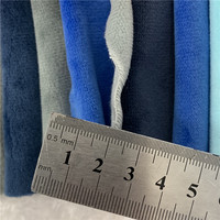 Usine couleur unie 240Gsm, 1.5mm brosse simple face 100% polyester cristal minky velboa tissu en peluche pour la fabrication de couverture de bébé/