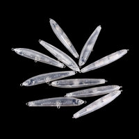 7.5CM 7.2G gros blanc eau douce Stickbait crayon leurre bricolage non peint en plastique dur leurre de pêche