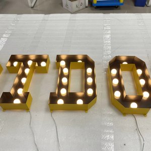 カスタム結婚式の装飾ライトマーキーレターLed大きな数字ライトアップ文字Ledマーキーアルファベットラブレター - Product Image 2