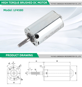 LF4580 High Quality High <strong>Precision</strong> Brush <strong>DC</strong> Motor 6.2V High Torque 45mm Frame Panel Mount Smart Automatic Trash Home Appliance - Product Image 5