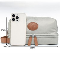 Nouvelle trousse de toilette de voyage multifonctionnelle, séparation humide et sèche, portable et imperméable