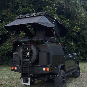 Tente de toit automatique à déploiement rapide, tente de toit rigide en aluminium pour camping avec panneau solaire pour pick-up - Product Image 6