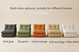Canapé individuel de style minimaliste italien moderne, fauteuil de loisirs <span class=keywords><strong>en</strong></span> tissu, mobilier de maison, canapé modulaire compressé sous vide pour salon - Product Image 5