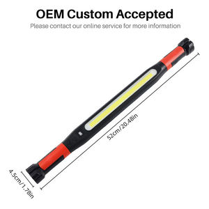 Shingel LED Work <strong>Light</strong> with Rechargeable 2 Magnetic Base 360&deg; Rotating Hook <strong>Clamp</strong> <strong>Light</strong> for Workshop Garage Automotive Job Site - Product Image 2