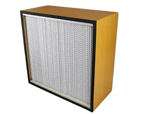 Hepa Box Type Wooden Frame Separator Industrial HEPA Filter