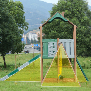 All'ingrosso bambino parco giochi all'aperto <span class=keywords><strong>giardino</strong></span> <span class=keywords><strong>scivolo</strong></span> <span class=keywords><strong>e</strong></span> Swing Play House per bambini di plastica giocattoli scorrevoli per bambini - Product Image 3
