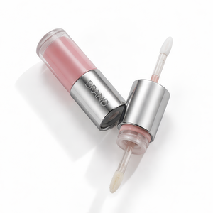 Double Headed <b>Large</b> Capacity Two Color Natural Non stick <b>Cup</b> Lip gloss for Daily Makeup Private Label - Product Image 3