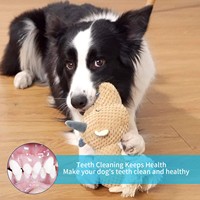 Jouet en peluche pour chien, personnalisé, en gros, avec corde, jouet à mâcher pour animaux de compagnie, jouet interactif couineur pour chien
