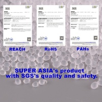 Modificateur Super Asia pour granulés TPR, couleur blanche, dureté 65A, grades pour moulage par injection et extrusion
