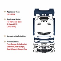 Kit de carrosserie avant et arrière style 45 pour Mercedes-Benz Classe A W176 2013-2018 – Kit de conversion en gros