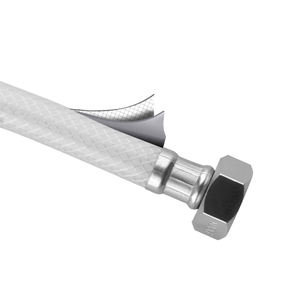 Tubo de extensión blanco Manguera de <span class=keywords><strong>metal</strong></span> tejida Rosca hembra y macho Manguera de <span class=keywords><strong>metal</strong></span> <span class=keywords><strong>flexible</strong></span> Conexión de manguera de <span class=keywords><strong>metal</strong></span> <span class=keywords><strong>flexible</strong></span> - Product Image 4