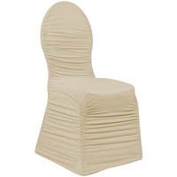 Vente en Gros de Housses de Chaise pour Salle à Manger Décoration de Fête de Mariage Housse de Chaise Blanche en Spandex à Bas Prix
