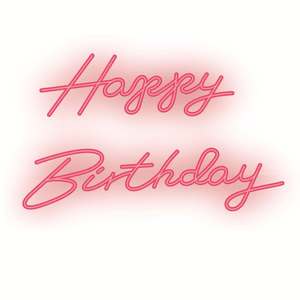 Insegna Luminosa a LED con Lettere in Acrilico, Decorazioni per Feste, <span class=keywords><strong>Buon</strong></span> <span class=keywords><strong>Compleanno</strong></span>, Insegna Luminosa Personalizzata - Product Image 2